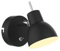 Светильник настенно-потолочный спот Rivoli Renata 6158-703 светодиодный BK LED 1 х 4 Вт 3200К поворотный с выключателем
