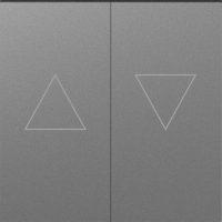 Клавиша 2-я со стрелками для жалюзи, сталь, серия A07