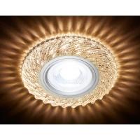 S295 CH/W хром/прозрачный хрусталь/MR16+3W(LED WARM)