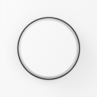 Накладка для светорегулятора поворотного, глянцевый белый, серия A07