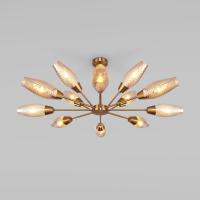 Потолочная люстра со стеклянными плафонами 60140/12 золото
