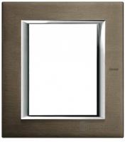 BT Axolute Бронза Рамка 3+3 мод прямоугольная