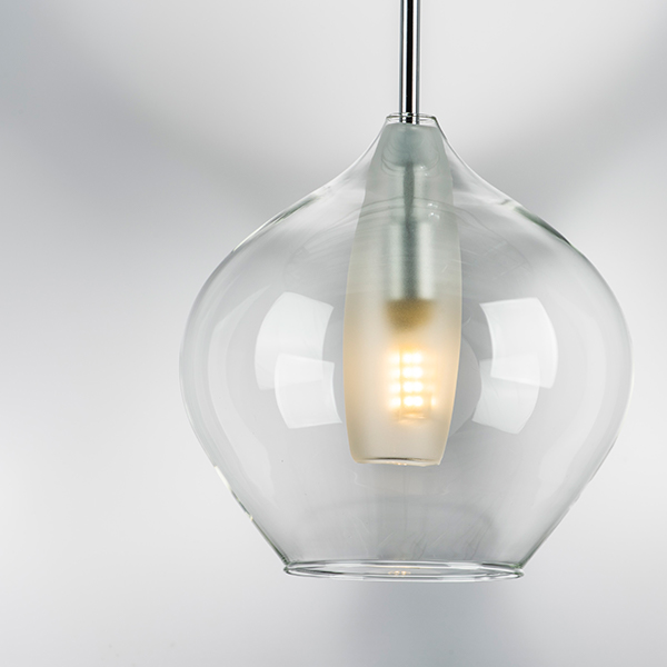 803041 Подвес PENTOLA 1х25W G9 ХРОМ/ПРОЗРАЧНЫЙ