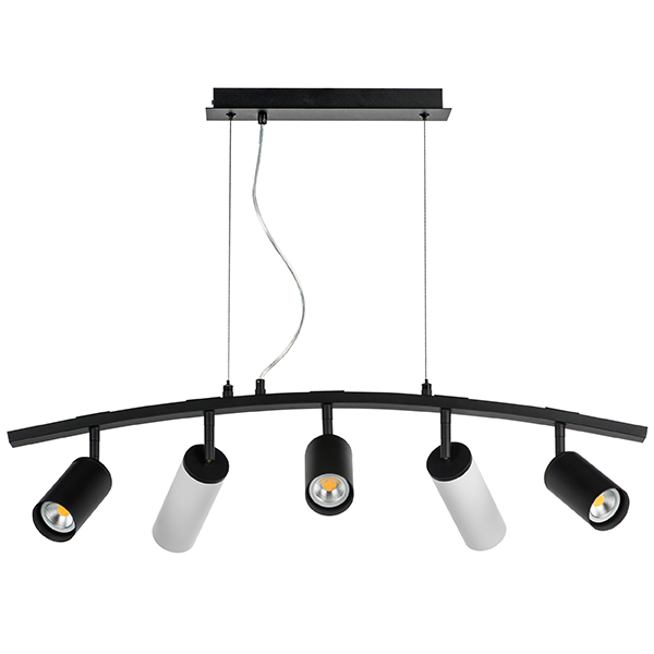 LR735373862 Люстра RULLO 5х50W GU10 ЧЕРНЫЙ/БЕЛЫЙ (571735+214437-3+214486-2)