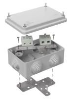 Коробка огнестойкая для о/п 40-0340-FR10.0-4 Е15-Е120 RAL7035 120х80х50 (20 шт/кор) Промрукав