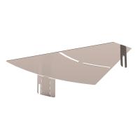 Крышка угла горизонтального изменяемого 0-45 градусов Стандарт INOX (AISI 409) 300 Промрукав