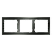 Рамка пластиковая VOLTUM S70 на 3 поста, (титан)