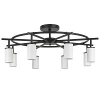LR718368 Люстра RULLO 8х50W GU10 ЧЕРНЫЙ/БЕЛЫЙ (571718+214436-8)