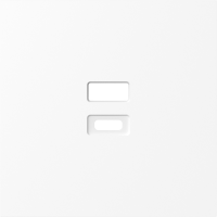 Накладка для розеток USB, глянцевый белый, серия S08