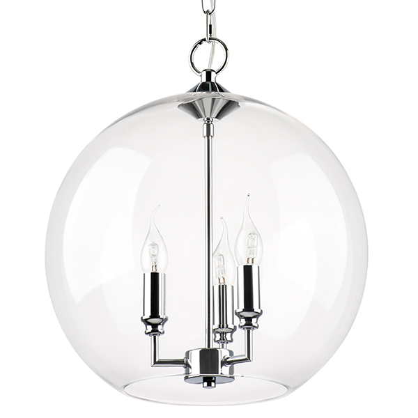 729134 Люстра SFERICO 3х40W E14 ХРОМ/ПРОЗРАЧНЫЙ