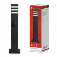 Светильник уличный напол НБУ POLO-SP600WO-A60-BL алюм под А60 Е27 600мм с розеткой черн IP54 IN HOME