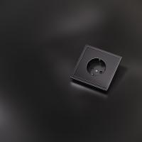 Накладка для розетки с заземлением и защитными шторками, S70 Metal (антрацит)