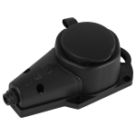 KX-1e-B-IP44  Колодка ЭРА KX-1e-B-IP44 каучуковая с заземлением 1 розетка 16A IP44 черная
