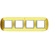 BT Axolute Золото Рамка 2+2+2+2 мод эллипс