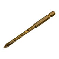 Сверло по стеклу и керамике, сухое сверление, 6мм, шестигранный хвостовик KRANZ