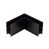 Угловой горизонтальный коннектор для накладного магнитного шинопровода MAGNET AM 401 LL-20B 90° Горизонтальный