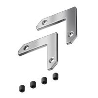 Комплект уголков 90° горизонтальных (2 соединителя + 4 винта) для профиля в натяжной потолок