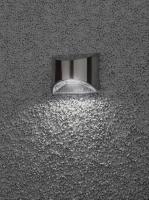 Светильник уличный ЭРА  ERAFS024-38 на солнечных батареях настенный фасадная подсветка Хром, 4LED, 8 lm