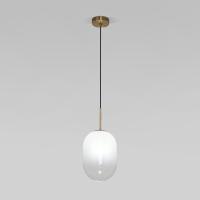 Подвесной светильник со стеклянным плафоном 60161/1 латунь