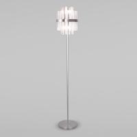 Напольный светильник со стеклянным плафоном 01110/4 никель