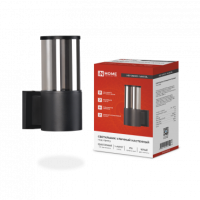 Светильник уличный настенный односторонний НБУ SMOKY-1хA60-BL алюм под 1хA60 E27 черный IP54 IN HOME