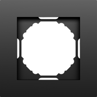 Рамка 1-я, матовый карбон, серия A07