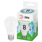 LED A60-8W-840-E27 GL  Лампа светодиодная ЭРА GREEN LINE LED A60-8W-840-E27 GL 8Вт груша яркий белый свет E27