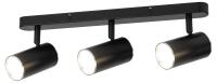 Светильник настенно-потолочный спот ЭРА OL35-3 BK MR16 GU10 IP20 черный хром