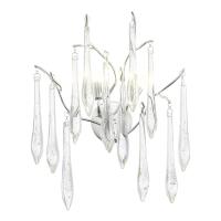 SL1660.101.02 Светильник настенный ST-Luce Хром/Хром, Прозрачный G9 2*5W 4000K TEARDROPS