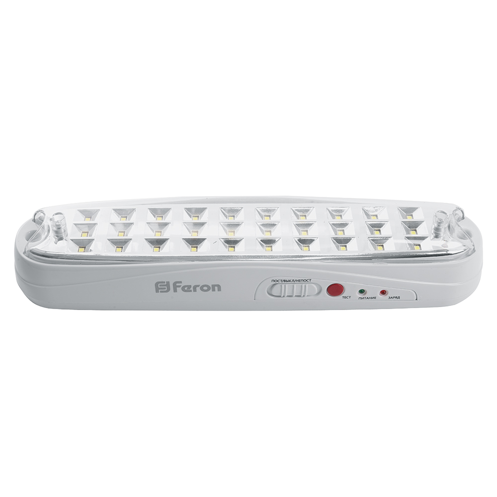 Светильник аварийный, 30 LED AC/DC, белый, EM111 FERON EM111