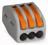 222-413 Cтроительно-монтажные клеммы 3--проводные WAGO