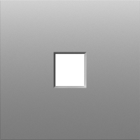 Накладка 1-я для розеток RJ45,TV,SAT, серый графит, серия S08