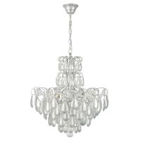 Люстра подвесная в стиле Арт-деко AM Group MONICA SP4 SILVER