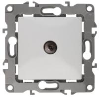 12-3101-01 ЭРА Розетка TV одиночная, IP20, Эра12, белый (10/100/3200)