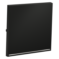 Клавиша для выключателя/переключателя одноклавишного с подсветкой, S70 (графит)