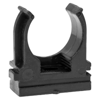 Крепеж-клипса для ручного монтажа d25 мм (100 шт) черная EKF-Plast