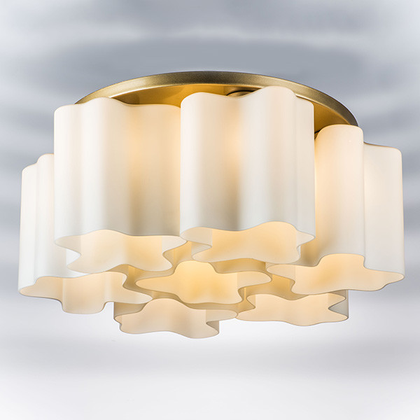 802073 Люстра NUBI 7х40W E27 ШАМПАНЬ/БЕЛЫЙ