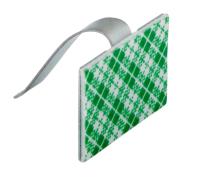 Площадки самоклеящиеся металлические с клипсой под шлейф REXANT (ПКШМ) 30x20 мм, упаковка 100 шт.