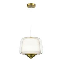 SL6127.303.01 Светильник подвесной ST-Luce Латунь/Белый, Прозрачный LED 1*18W 3000K PANDORA