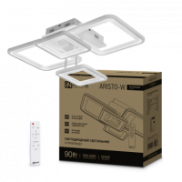 Светильник сд ELEGANT ARISTO-W 90Вт 230В 3000-6500K 7000Лм 535х370х151мм пульт ДУ белый IN HOME