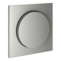 Накладка для светорегулятора поворотно-нажимного, S70 (сталь)