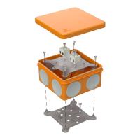 Коробка огнестойкая для о/п двухкомпонентная 60-0300-FR2.5-4 Е15-Е120 RAL2004 100х100х50 (14 шт/кор) Промрукав