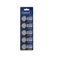 Батарейка  GBAT-CR2032  кнопочная литиевая 5pcs/card  (5/100/2000)