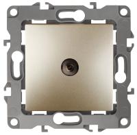 12-3101-04 ЭРА Розетка TV одиночная, IP20, Эра12, шампань (10/100/3200)