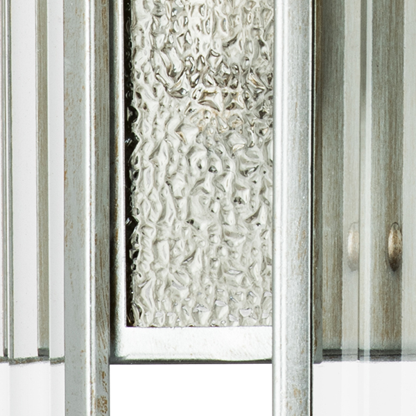 712624 Бра AGAVE 2х40W E14 СЕРЕБРО С ПАТИНОЙ/ПРОЗРАЧНЫЙ