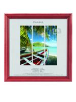 Фоторамка Image Art С18 10х10 деревянная из сосны, цвет красное дерево, вставка из пластика