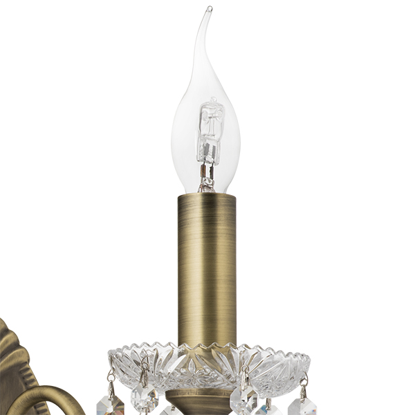 700621 Бра CLASSIC 2х60W E14 БРОНЗА