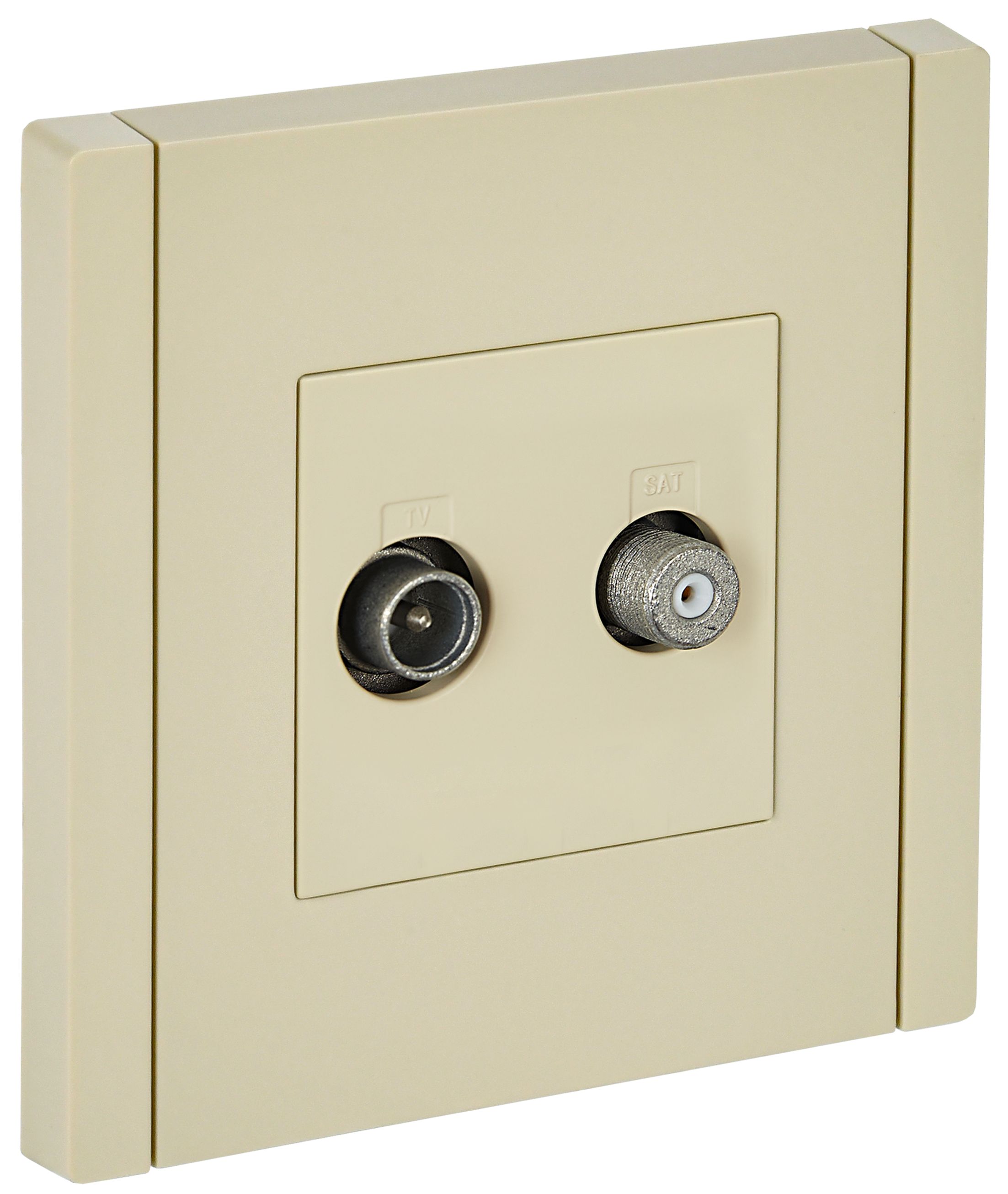 FORTE&PIANO Розетка двойная TV+SAT FP438 ваниль IEK