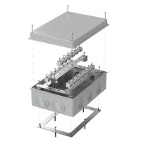 Коробка огнестойкая для о/п 40-0330-FR2.5-40 Е15-Е120 RAL7035 260х175х90 (7 шт/кор) Промрукав