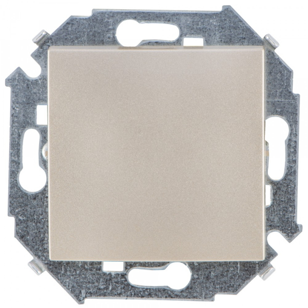 Выключатель проходной (переключатель)  16А  250В  винтовой зажим  шампань